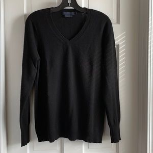 Enzo Mantovani Size Large Black Cashmere Sweater